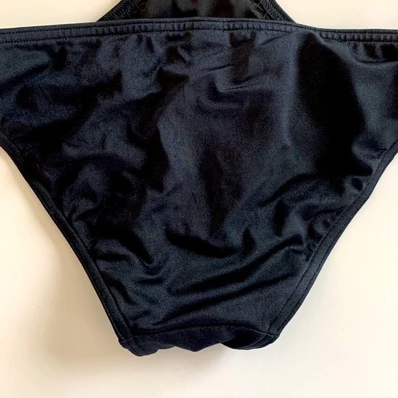 Black and Gold Sequin One Piece - Picture 6 of 6